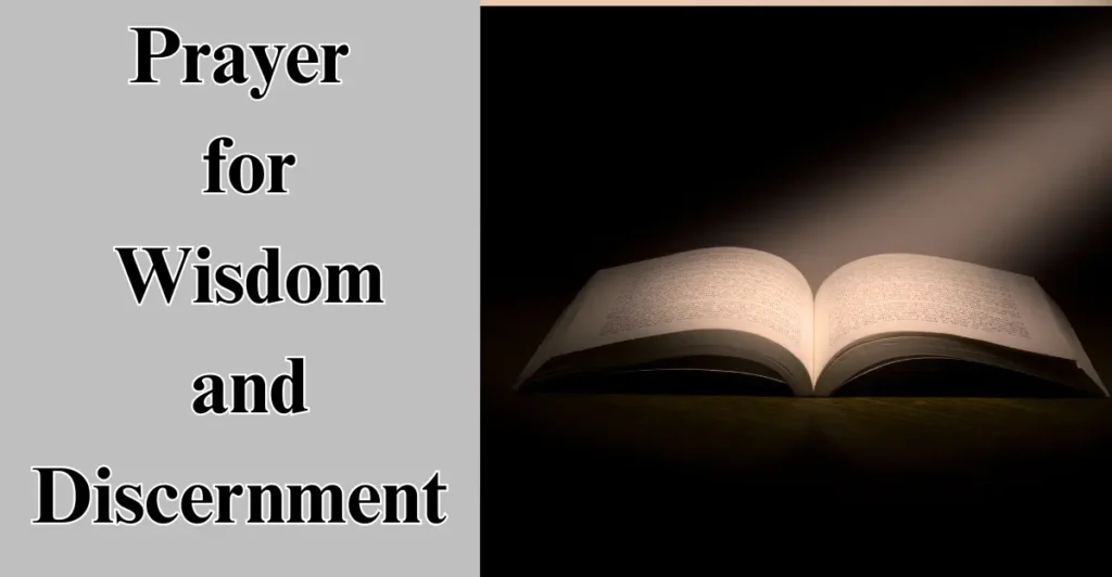 Prayer for Wisdom and Discernment