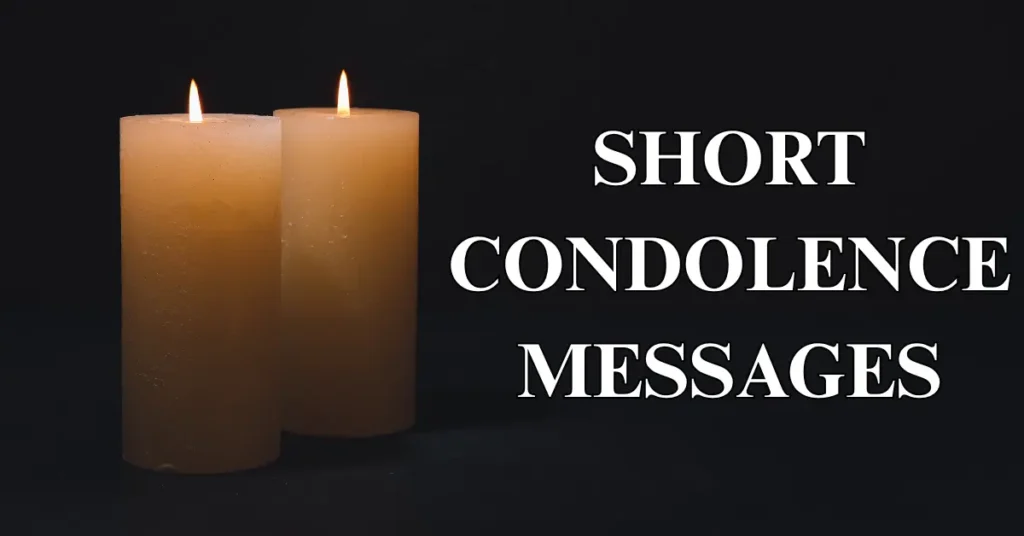 Short condolence messages