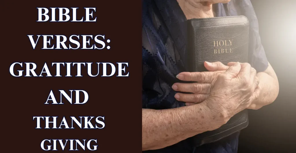 Bible Verses: Gratitude and Thanksgiving
