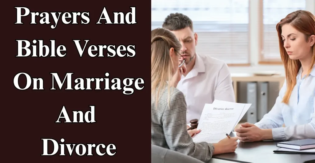 Prayers And Bible Verses On Marriage And Divorce