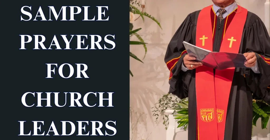 Sample Prayers For Church Leaders