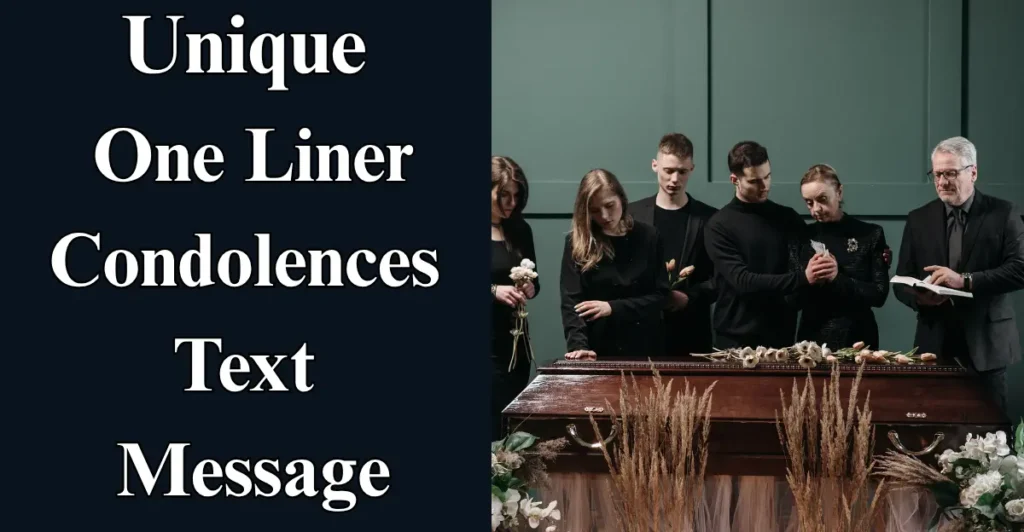 Unique One-Liner Condolences Text Message