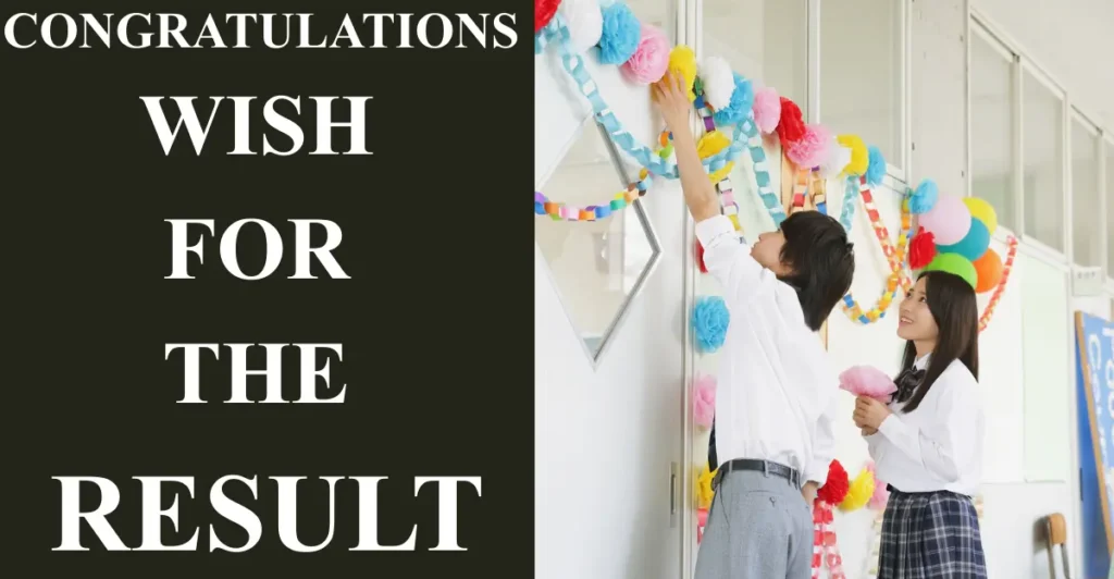 Congratulations Wish For the Result