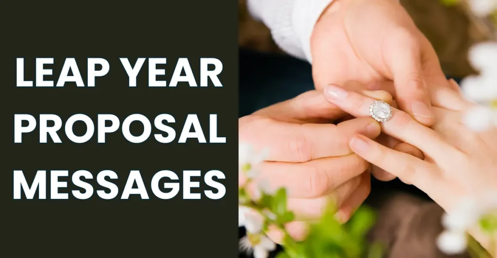 Leap Year Proposal Messages