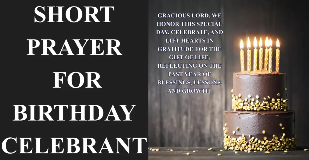 Short Prayer For Birthday Celebrant