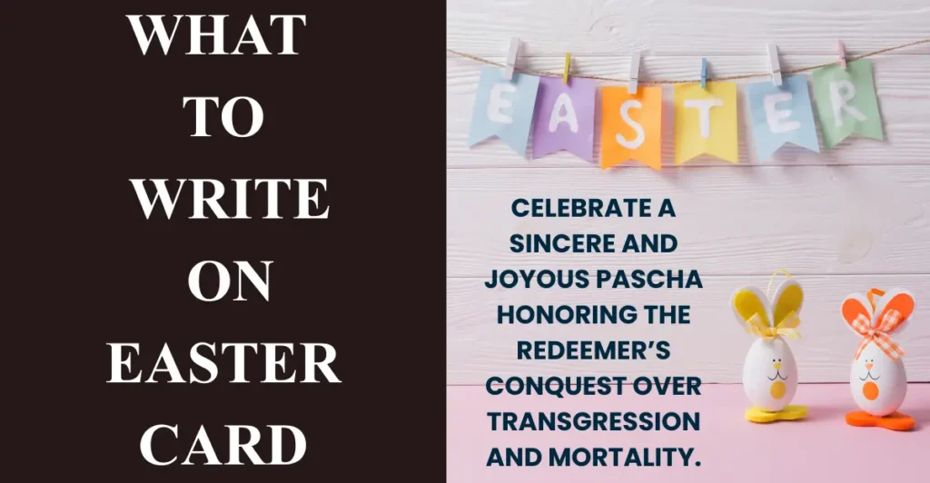 What To Write On Easter Card