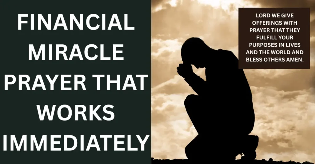 Financial Miracle Prayer That Works Immediately
