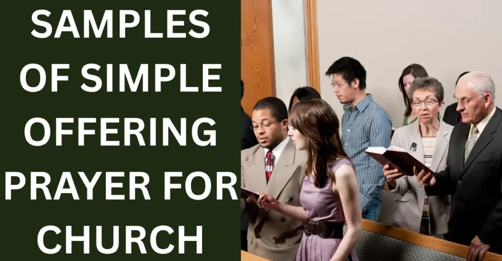 Samples Of Simple Offering Prayer For Church