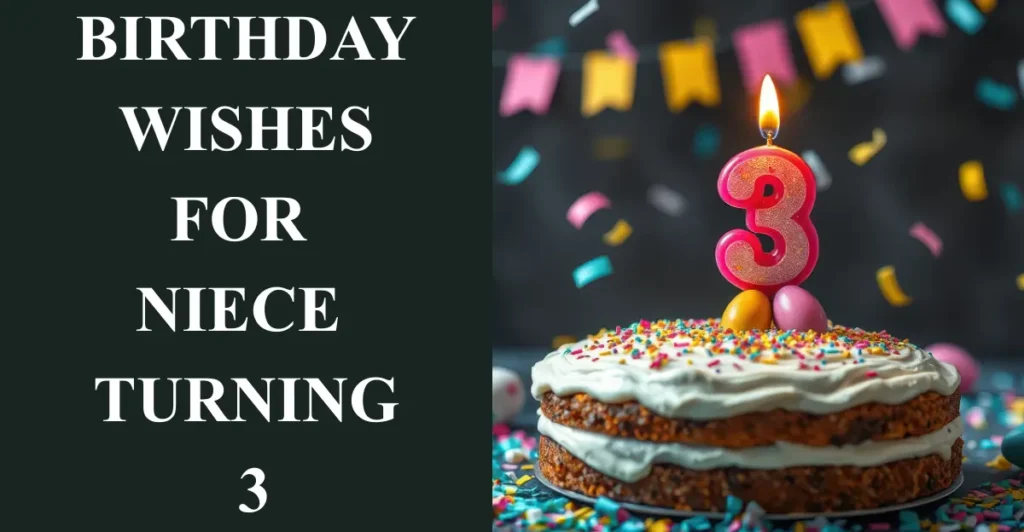 Birthday Wishes for Niece Turning 3