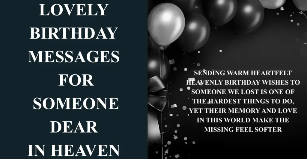 Lovely Birthday Messages for Someone Dear in Heaven