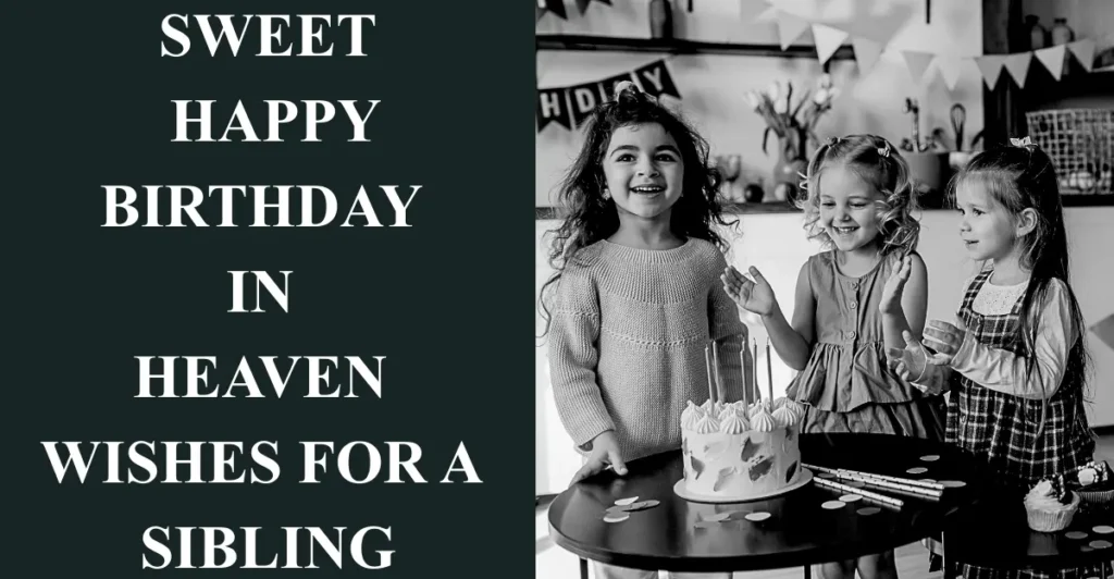 Sweet Happy Birthday in Heaven Wishes for a Sibling