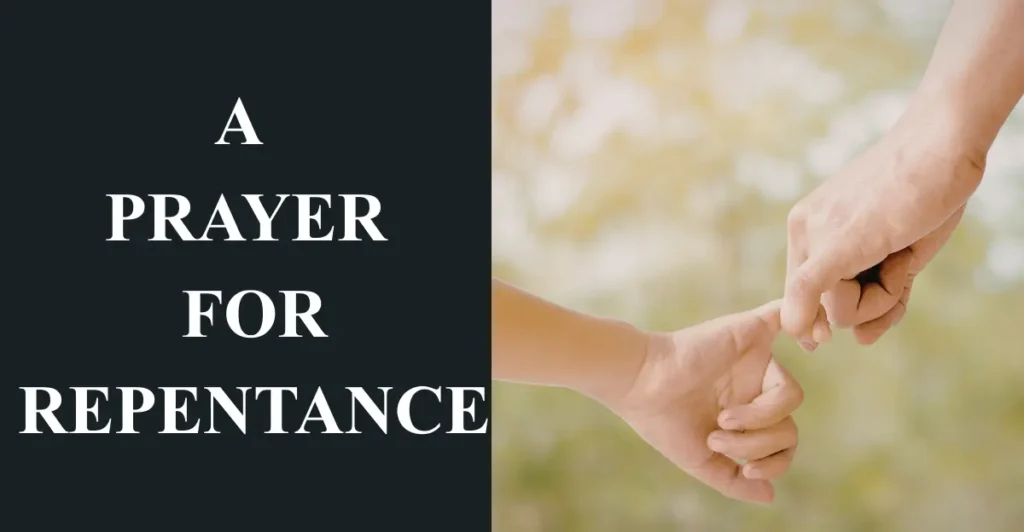 A Prayer for Repentance