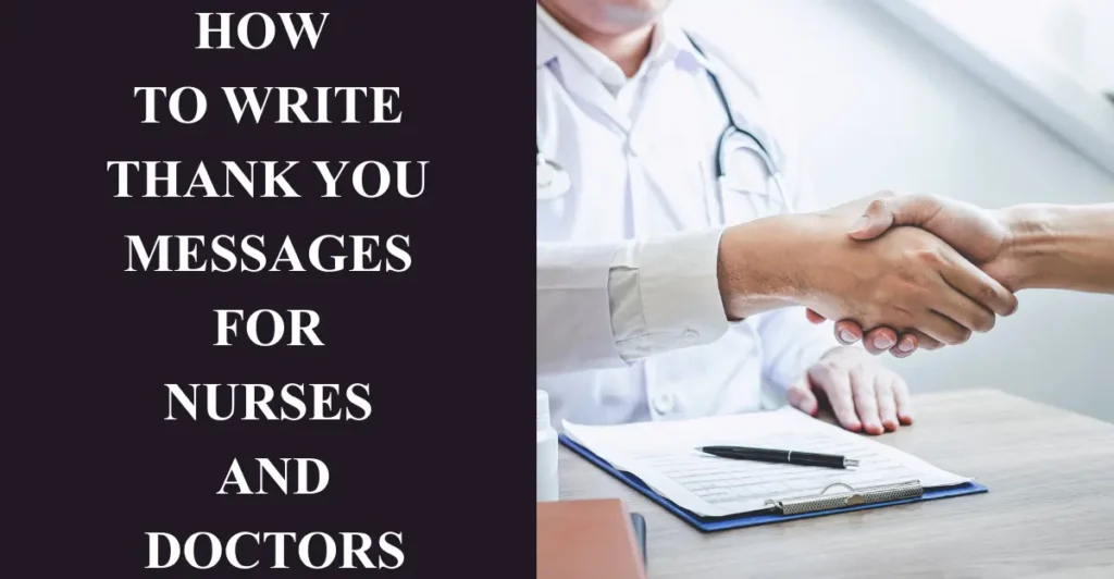 How to Write Thank You Messages for Nurses and Doctors