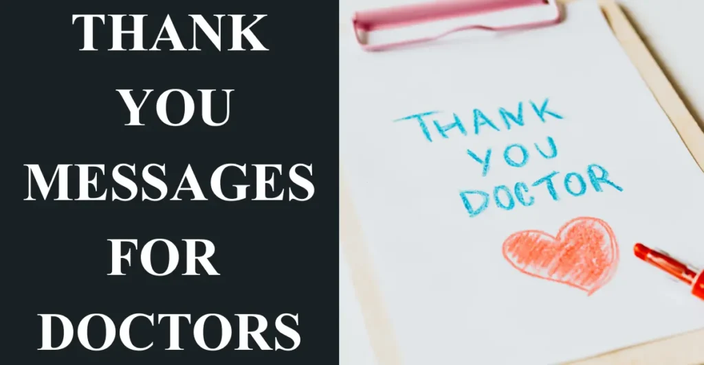 Thank You Messages for Doctors