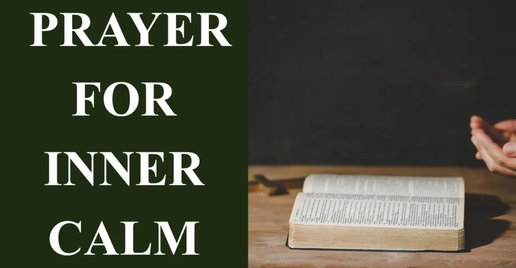 3. Prayer for Inner Calm