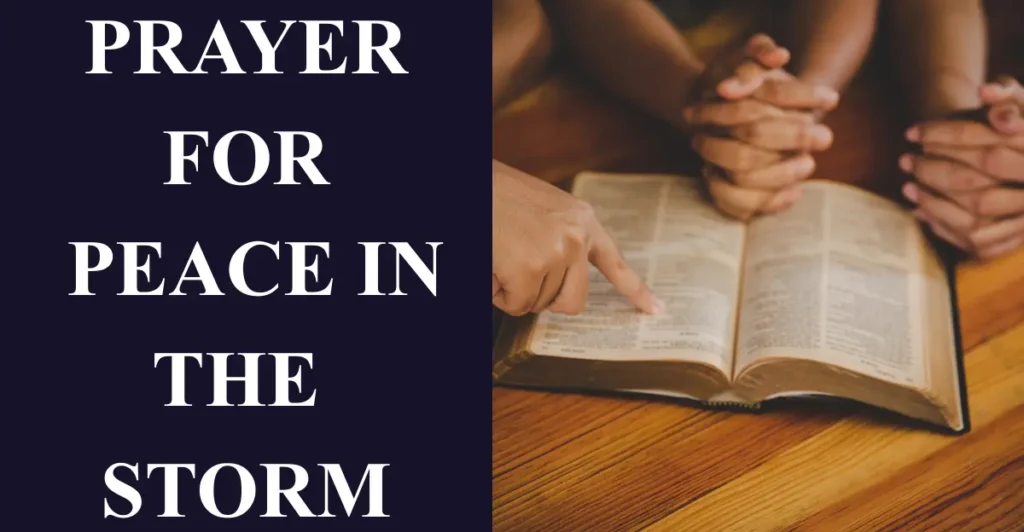 7. Prayer for Peace in the Storm