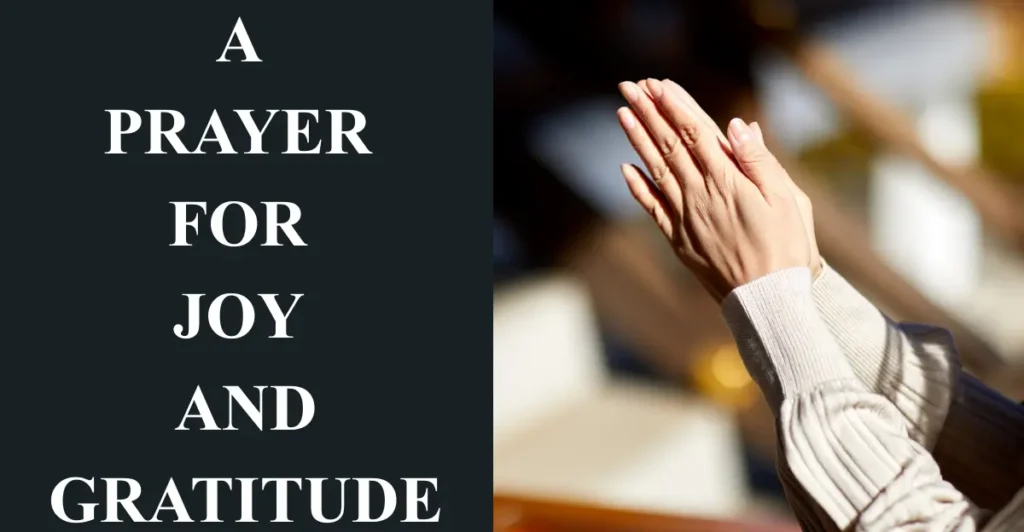 8. A Prayer for Joy and Gratitude