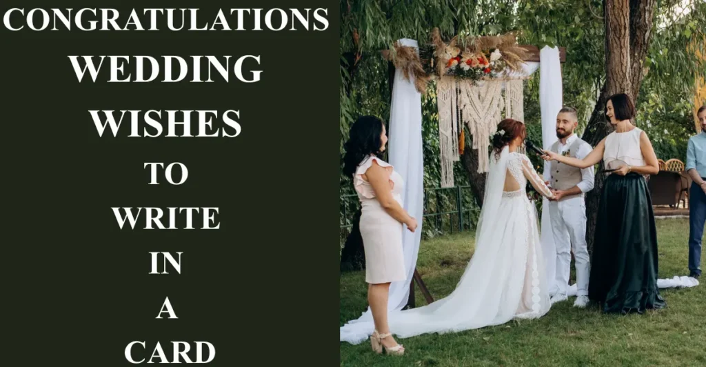 Congratulations Wedding Wishes To Write In A Card