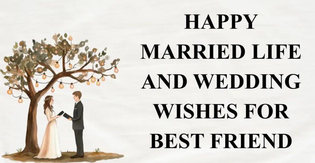Happy Married Life and Wedding Wishes For Best Friend