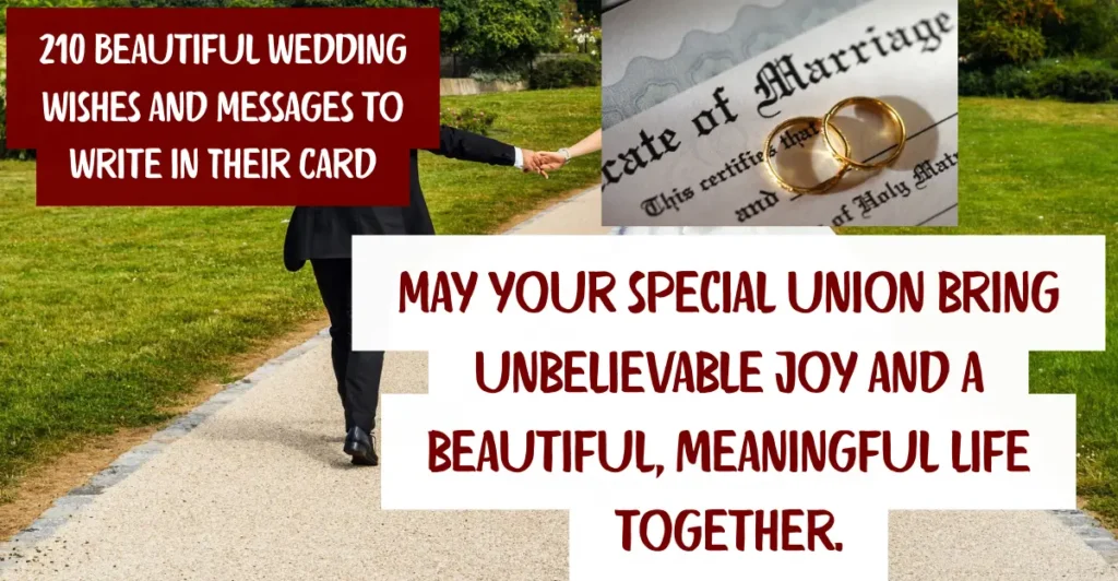 210 Beautiful Wedding Wishes and Messages to Write in Their Card