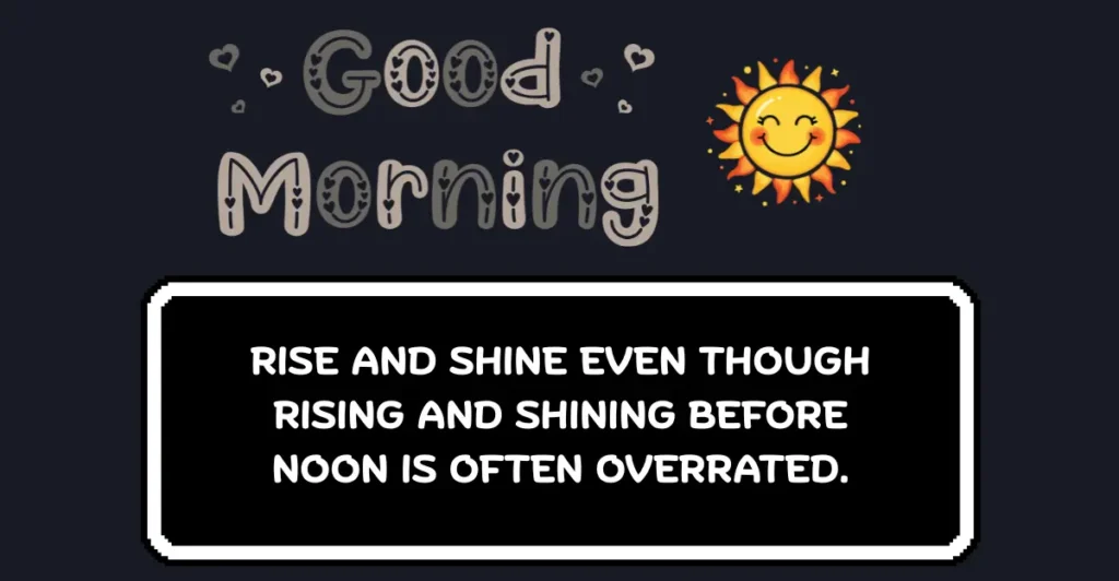 Cute Good Morning Texts