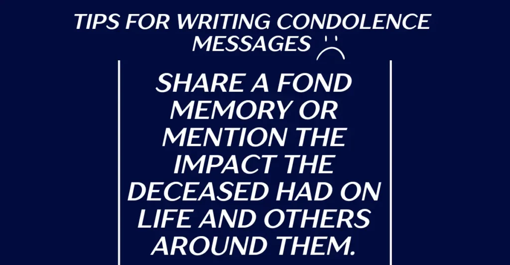 Tips for Writing Condolence Messages