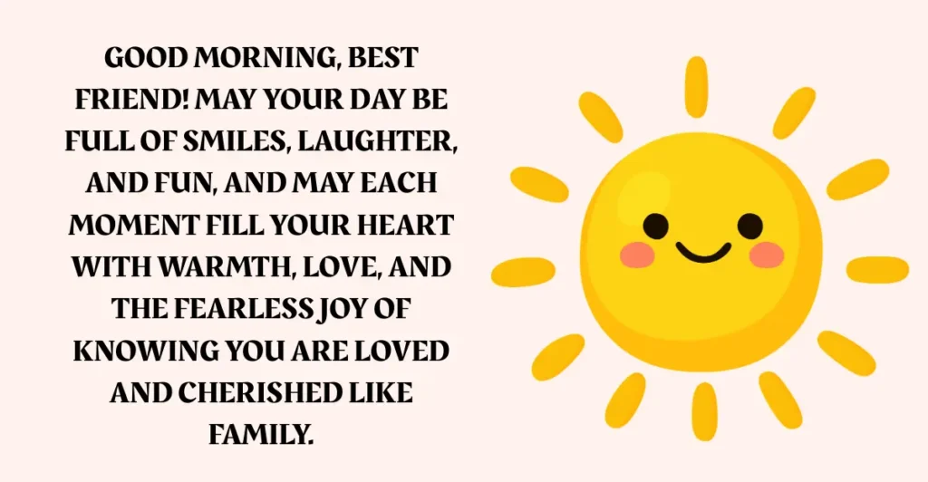 Good Morning Message for a Best Friend