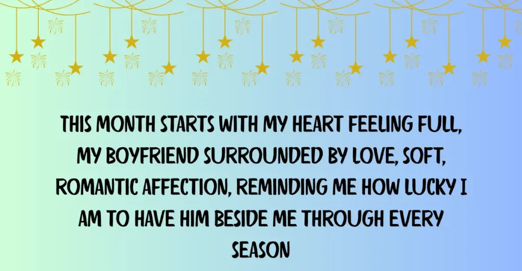 Romantic New Month Wishes For My Boyfriend