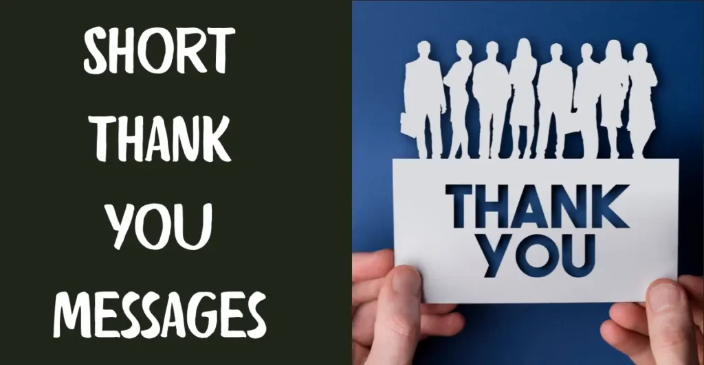 Short thank you messages