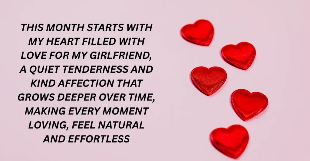 Sweet New Month Wishes To My Girlfriend